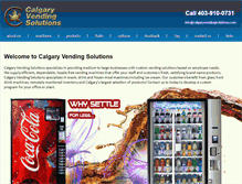 Tablet Screenshot of calgaryvendingsolutions.com